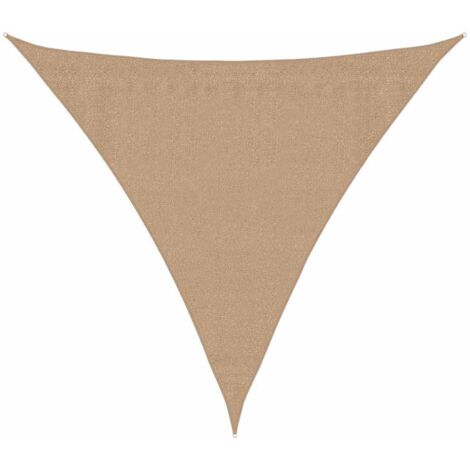 Vela Parasole 160 g/m² Grigio Talpa 3,6x3,6x3,6 m in HDPE vidaXL