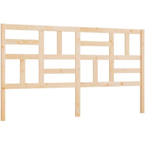 vidaXL Testiera per Letto 206x4x104 cm in Legno Massello di Pino