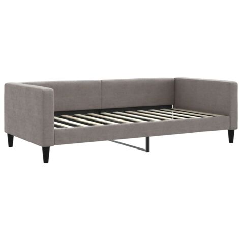 vidaXL Letto da Giorno Tortora 100x200 cm in Tessuto (1/5)