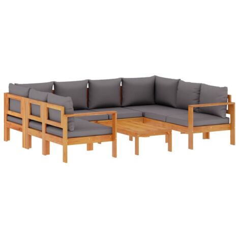 vidaXL Set Divano da Giardino 6 pz con Cuscini in Massello di Acacia (1/5)