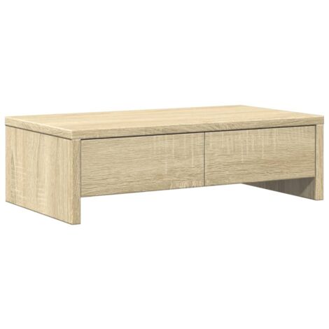 vidaXL Supporto Monitor con Cassetti Sonoma 50x27x15 cm in Truciolato