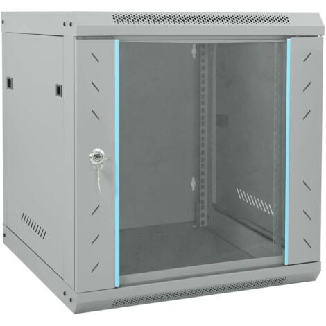 vidaXL Armadietto di rete Grigio 53 x 60 x 60 cm Acciaio