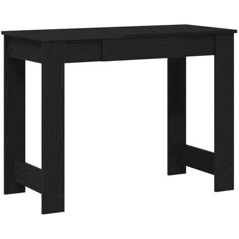 vidaXL Scrivania Nera 100x45x75 cm in Legno Multistrato