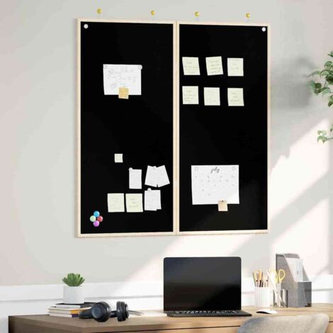 vidaXL Chalkboard: Lavagna a gessetto Nero 100 x 1.4 x 100 cm