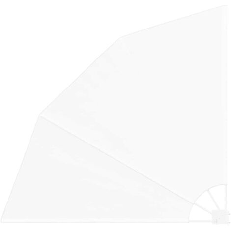 vidaXL Schermo di Privacy per Balcone Bianco 160 x 160 cm Tessuto
