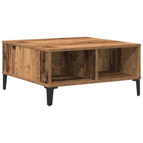 vidaXL Tavolino da salotto Legno vecchio 60 x 60 x 30 cm