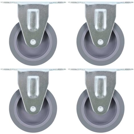 vidaXL Rotelle Fisse 4 pz 75 mm