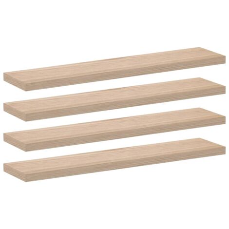 vidaXL Mensole Pensili 4 pz 110x23,5x4 cm in Truciolato