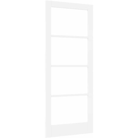 Porta Interna con Vetro ORKDAL Bianco 83 x 202 cm vidaXL