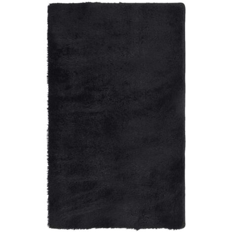 vidaXL Tappeto Shaggy a Pelo Lungo NAVARRA Nero 60x100 cm poliestere (1/5)