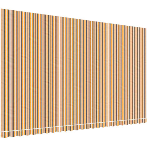 vidaXL Tessuto di Ricambio per Tenda Strisce Multicolore 6x3,5 m