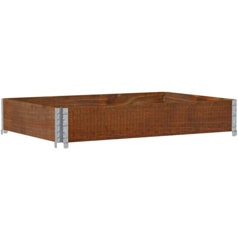 Paretale per Pallet Marrone 120x80cm in Legno Massello di Pino vidaXL
