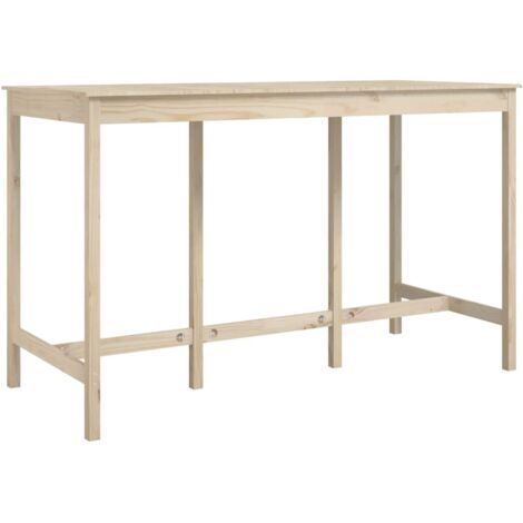vidaXL Tavolo da Bar 180x80x110 cm in Legno Massello di Pino