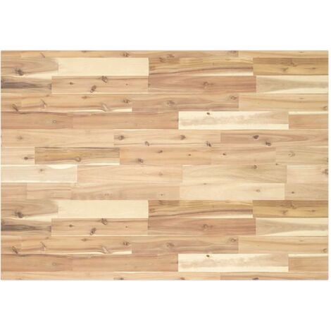 vidaXL Piano Tavolo Rettangolare 120x70x2cm Legno Massello di Acacia