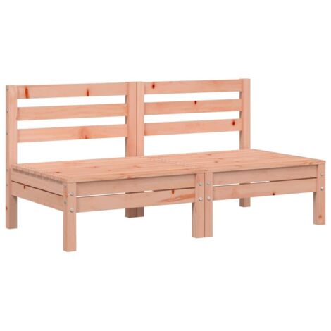 vidaXL Divani Senza Braccioli da Giardino 2pz Legno Massello Douglas