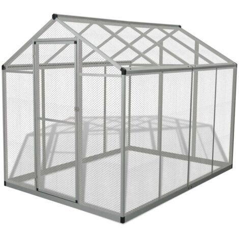 vidaXL Voliera da Giardino in Alluminio 178x242x192 cm