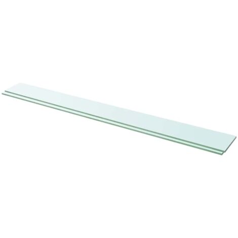 vidaXL Mensole in Vetro Trasparente 2 pz 110x12 cm