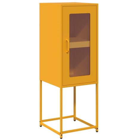vidaXL Credenza Giallo Senape 36x39x107 cm Acciaio Laminato a Freddo (1/5)