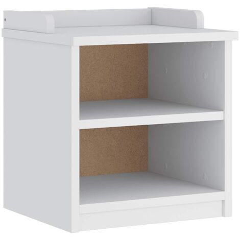 vidaXL Panca da Corridoio SANDNES Bianca 45x40x50 cm in Legno di Pino