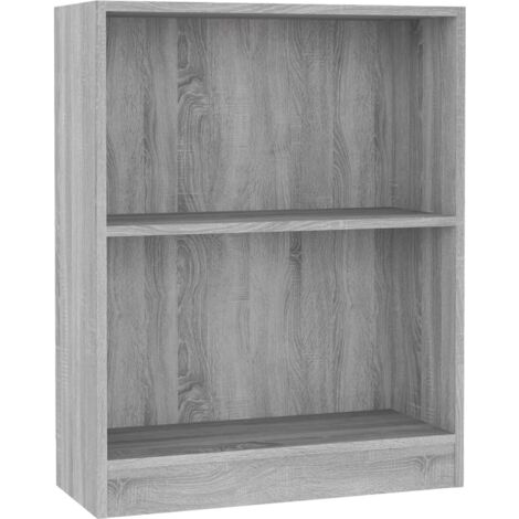 vidaXL Libreria Grigio Sonoma 60x24x76 cm in Legno Multistrato