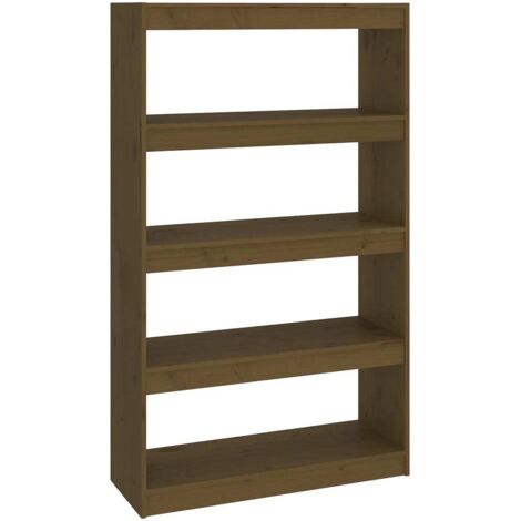 vidaXL Libreria/Divisorio Ambra 80x30x135,5 cm Legno Massello di Pino