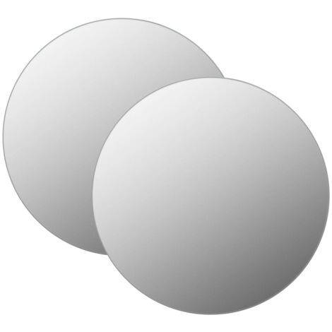 vidaXL Specchi da Parete 2 pz 40 cm in Vetro Circolari