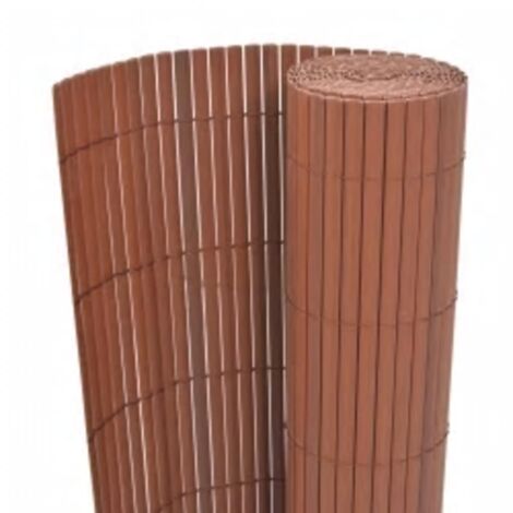 vidaXL Recinzione da Giardino a Doppio Lato 110x300 cm Marrone