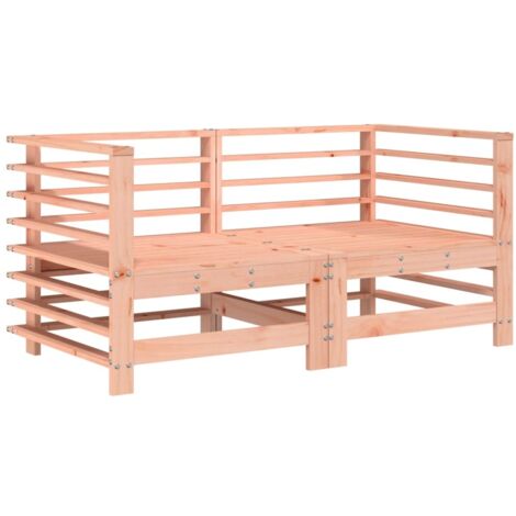 vidaXL Divani da Giardino Angolari 2 pz in Legno Massello di Douglas