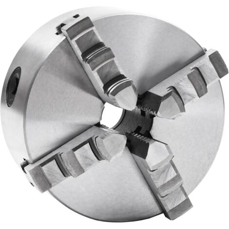 vidaXL Mandrino per Tornio a 4 Griffe Autocentrante 125 mm in Acciaio