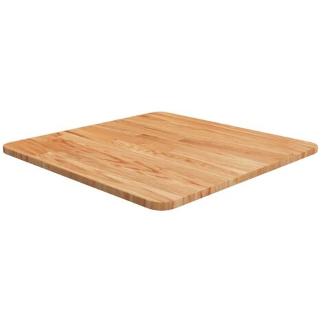 vidaXL Piano Tavolo Quadrato Marrone Chiaro 50x50x1,5 Rovere Trattato