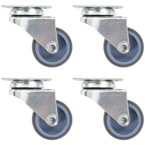 vidaXL Ruote Girevoli Gemellate 12 pz 50 mm