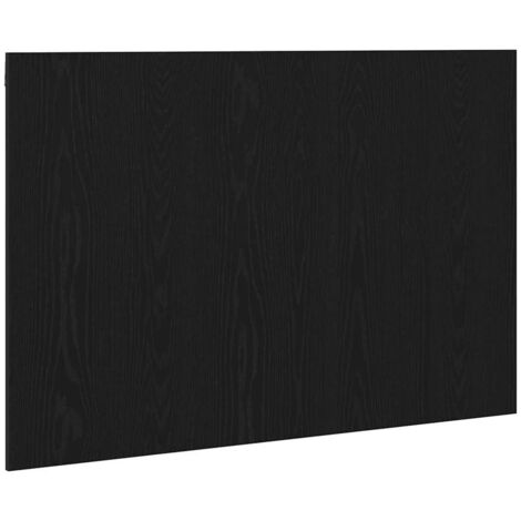 vidaXL Testiera Rovere Nero 120 x 1.5 x 80 cm Legno multistrato