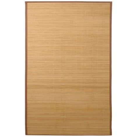 vidaXL Tappeto in Bambù 100x160 cm Marrone