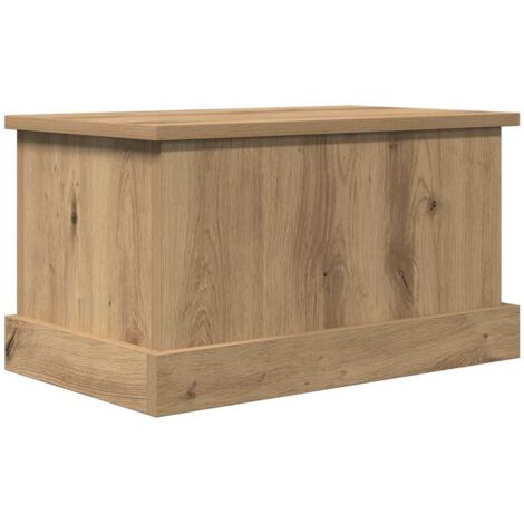 vidaXL Scatola Portaoggetti Rovere Artigianale 30x50x28 cm Multistrato