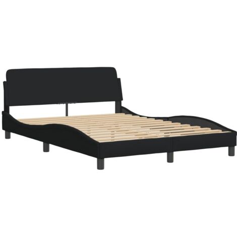 vidaXL Giroletto Dover Nero 140x190 cm in Tessuto (1/5)