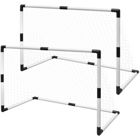 vidaXL Set Mini Porte da Calcio 2 pz per Bambini 91,5 x 48 x 61 cm
