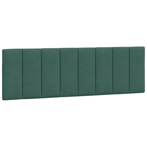 Cuscino Testiera Hanko Verde Scuro 160 cm in Velluto vidaXL