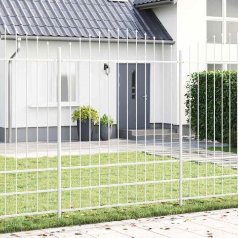 vidaXL Recinzione per Giardino Bianco 510 x 200 cm (1/5)