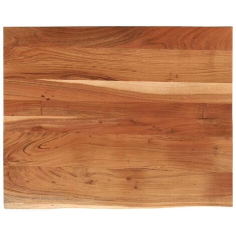 vidaXL Piano Scrivania 90x80x3,8 Rettangolare Legno Acacia Bordi Vivi