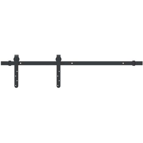 vidaXL Kit Anta Scorrevole per Armadio 91 cm in Acciaio al Carbonio