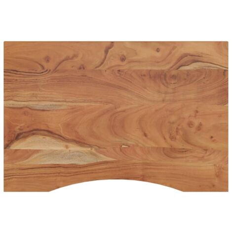 vidaXL Piano Scrivania 100x60x2,5cm Rettangolare Legno Massello Acacia