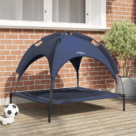 vidaXL Letto per Cani Blu navy l Acciaio