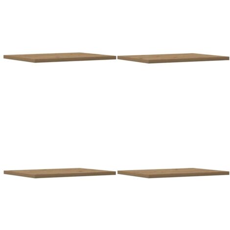 vidaXL Ripiani per Libreria 4 pz Rovere 60x10x1,5 cm Legno Multistrato
