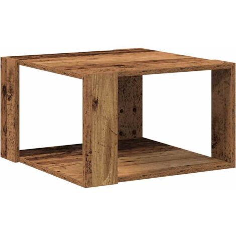 vidaXL Tavolino da salotto Legno vecchio 51.5 x 51.5 x 30 cm