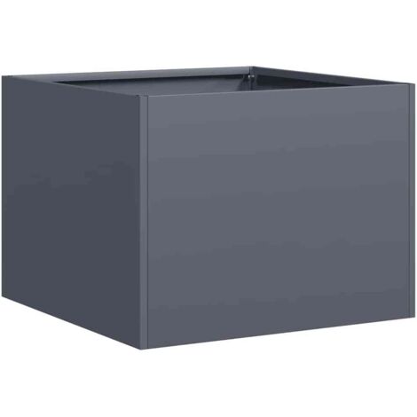 vidaXL Fioriera Antracite 40x40x30 cm in Acciaio