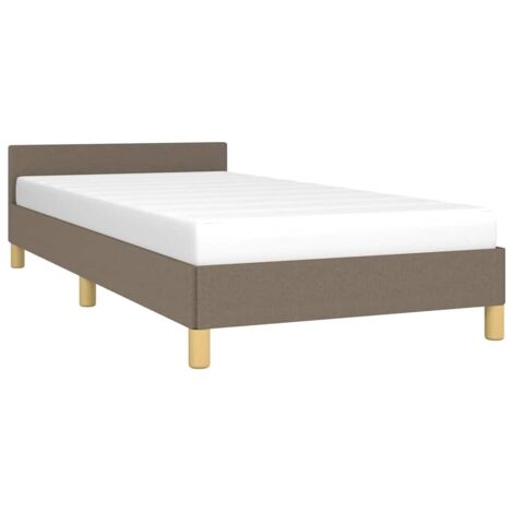 vidaXL Giroletto senza Materasso Tortora 100x200 cm in Tessuto (1/5)