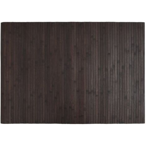 Tappeto Rettangolare Marrone Scuro 70x100 cm in Bambù vidaXL