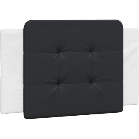 vidaXL Cuscino Testiera Zadar Nero e Bianco 90 cm in Similpelle