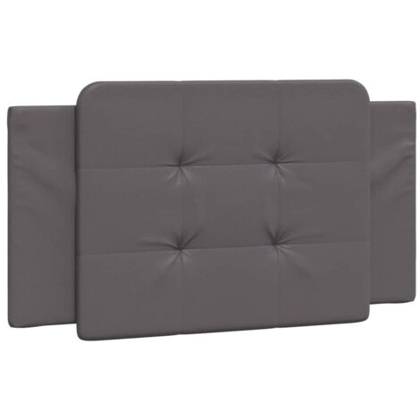 vidaXL Cuscino Testiera Zadar Grigio 100 cm in Similpelle