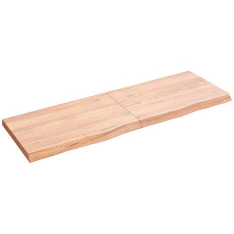 vidaXL Ripiano Muro Marrone 120x40x(2-4) cm Massello Rovere Trattato